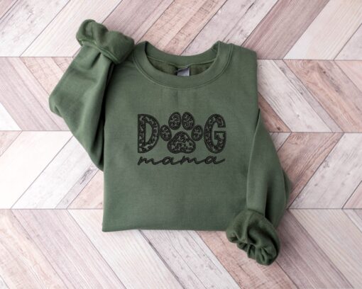 dog mama embroidery shirt for dog lovers mothers day gift cute dog lover sweatshirt gm7jd scaled