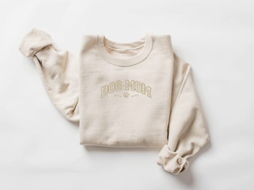 dog mama embroidery shirt for dog lovers personalized mothers day gift unique dog lover sweatshirt idnyz scaled