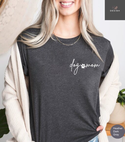 dog mama shirt for pet lovers cute dog mom t shirt dog lover gift with pocket unique fur mama tee 66bbp