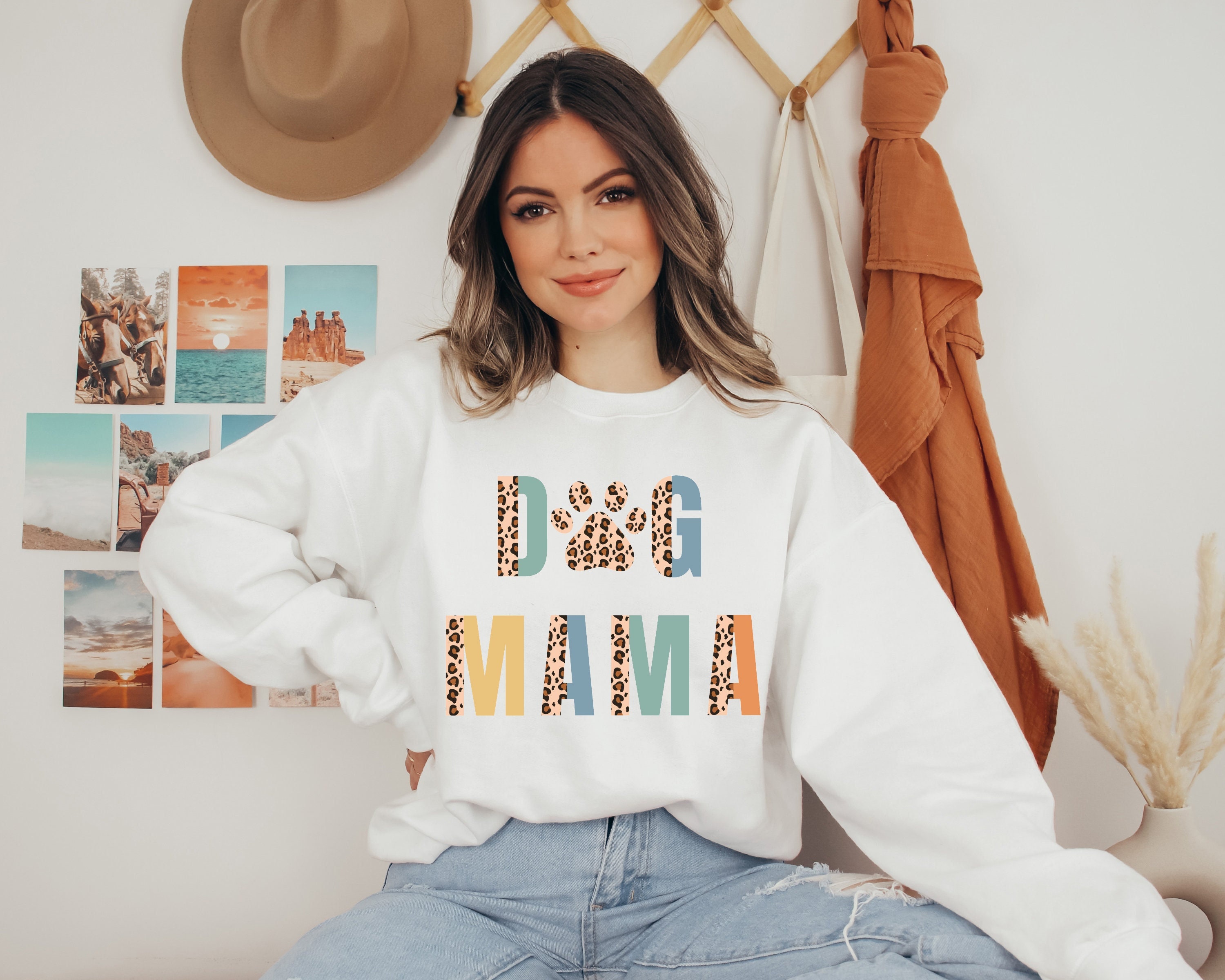 dog mama sweatshirt for dog lovers retro style best dog mom gift mothers day shirt fur mama sweater dimeu scaled