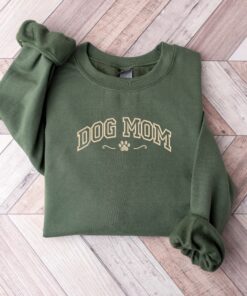 dog mom embroidery shirt for mothers day cute dog mom sweatshirt personalized gift for dog lovers jvqfa