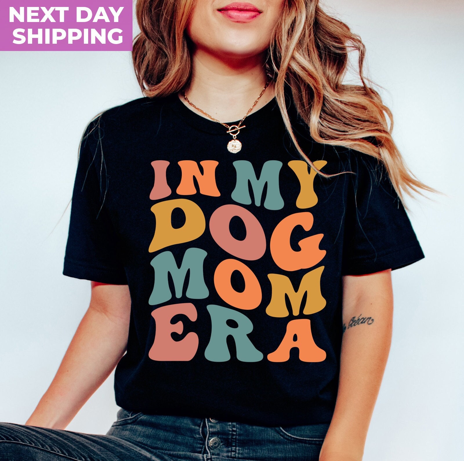 dog mom era shirt for dog lovers funny dog mom life t shirt best dog mom gift cute dog vibes apparel w0yqf