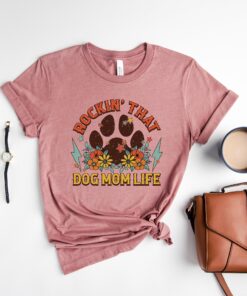 dog mom life shirt retro style dog mama t shirt funny fur mom sweater for dog lovers 0wtve