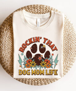 dog mom life shirt retro style dog mama t shirt funny fur mom sweater for dog lovers gd0gp