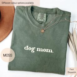 dog mom shirt for dog lovers minimalist style comfort colors trendy mama shirt perfect for mothers day gifts svuy2