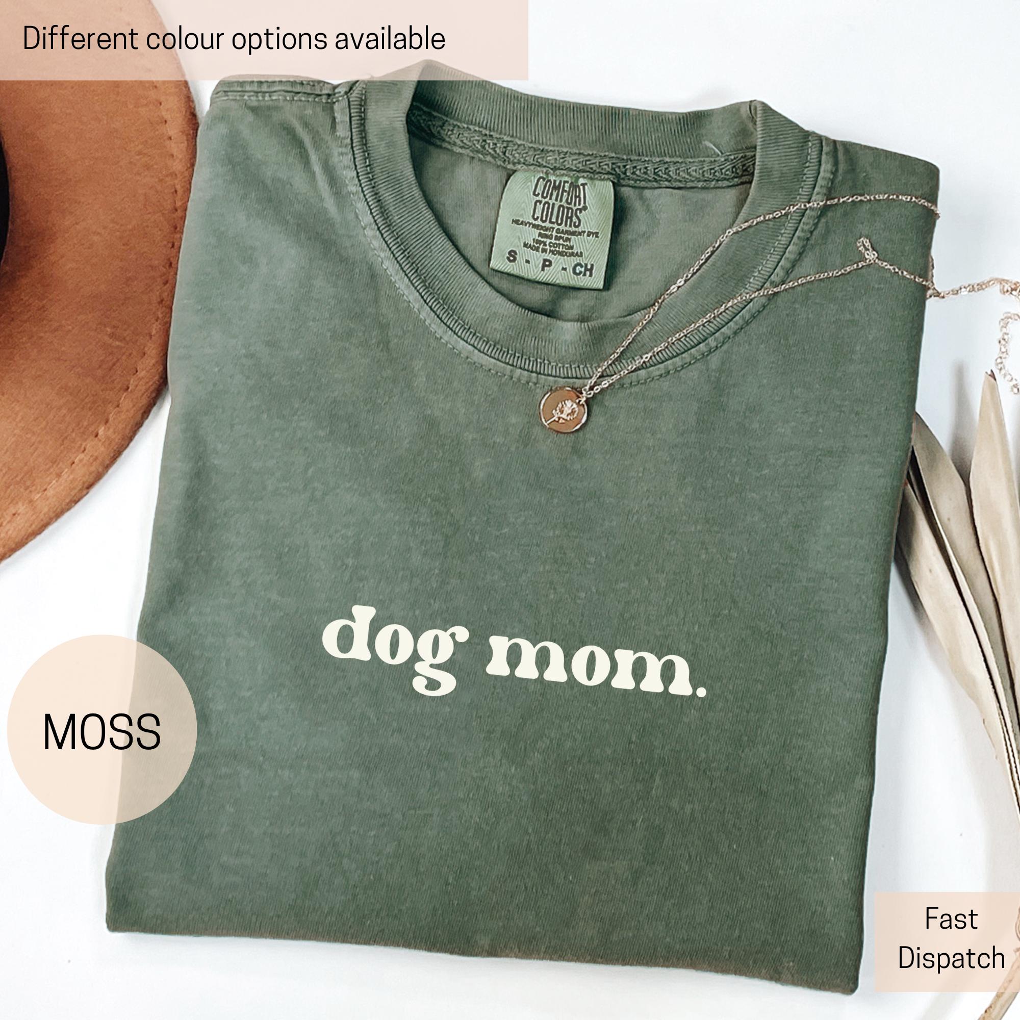 dog mom shirt for dog lovers minimalist style comfort colors trendy mama shirt perfect for mothers day gifts svuy2