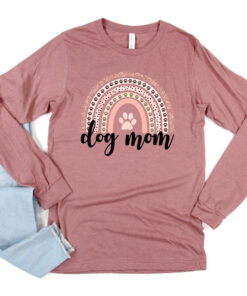 dog mom shirt for mothers day best mom gifts long sleeve tee for moms and moms to be cute trendy design injha