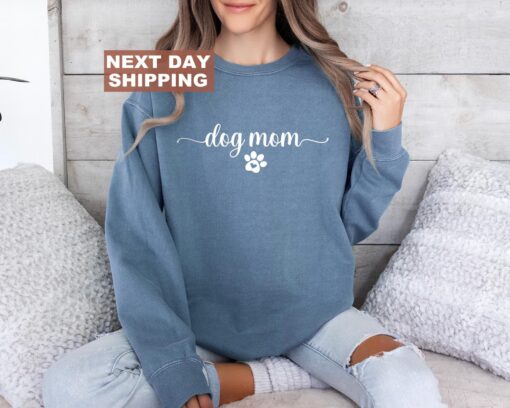 dog mom sweatshirt comfort colors dog lover tee womens sweatshirts unique dog mom gift stylish dog mom apparel