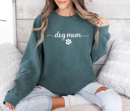 dog mom sweatshirt comfort colors dog lover tee womens sweatshirts unique dog mom gift stylish dog mom apparel z02rv