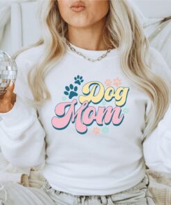 dog mom sweatshirt for dog lovers funny dog mom shirt valentines gift for new dog mama unique dog milf apparel hxt7w