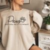 dog mom sweatshirt with motivational quote paws and enjoy the little things for dog owners and pet lovers pkt5d