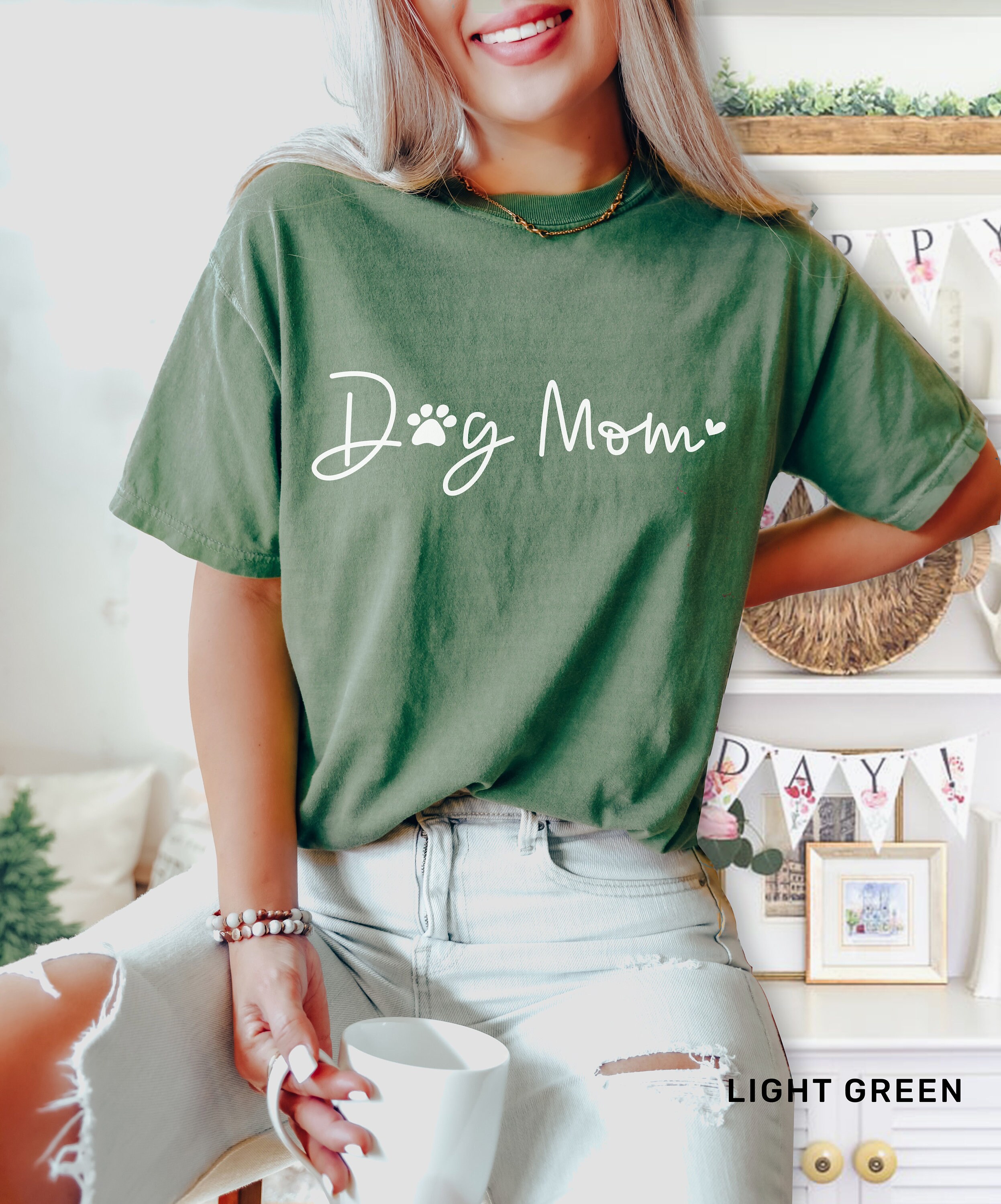 dog mom t shirt for women cute dog mama tee funny fur mama shirt pet lover apparel drdqk