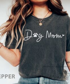 dog mom t shirt for women cute dog mama tee funny fur mama shirt pet lover apparel nm6wk