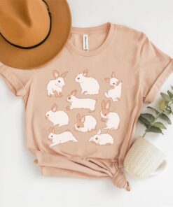 easter bunny shirt for moms cute rabbit t shirt spring clothing happy easter bunnies cottagecore style dex2h