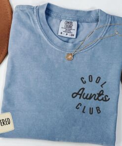 embroidered aunt shirt for new aunts cool aunts club tee mothers day pregnancy announcement gift yeaiv