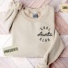 embroidered aunt sweatshirt cool aunts club crewneck new auntie hoodie minimalist aunt gift for sister pregnancy announcement jjacs