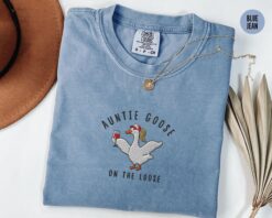 embroidered auntie shirt for cool aunts club funny wine lover tee new pregnancy announcement t shirt xmhck