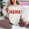 embroidered mama sweatshirt for new moms birthday gifts mothers day shirts cute mom t shirt baby shower presents pwesn scaled