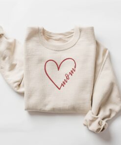 embroidery heart mama shirt for mothers day cute mama sweatshirt personalized mom gift for birthday or special occasion 22xu8