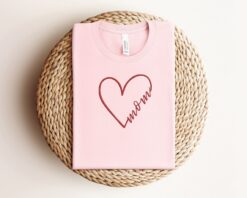 embroidery heart mom shirt for mothers day personalized sweatshirt unique mother gift cute mom life tee lpetv scaled