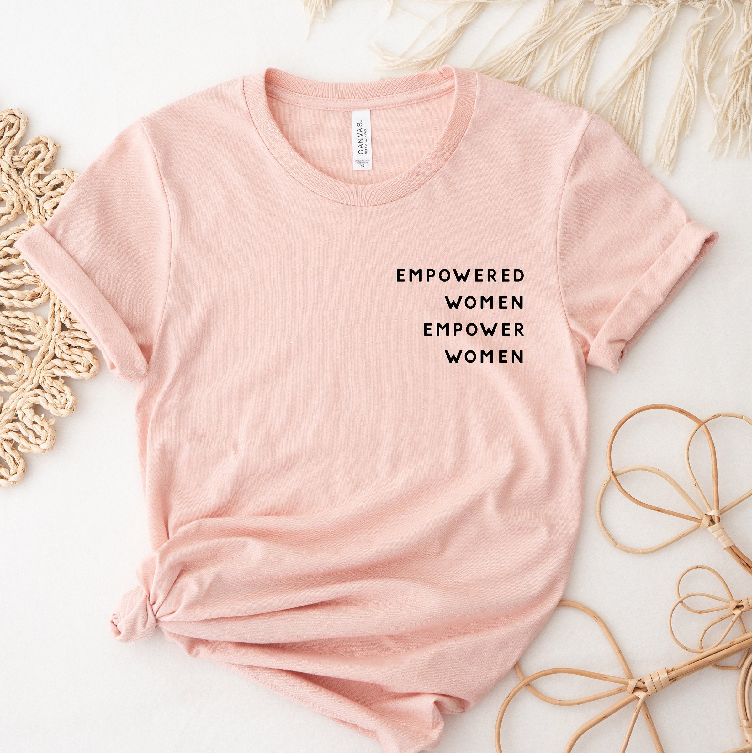 empowered women empower women t shirt for girls inspirational feminist shirt equal rights crew tee ccep5