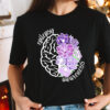 epilepsy awareness shirt for moms purple ribbon t shirt neurodiversity autism support tee motivational gift for epilepsy dyxci