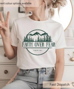 faith over fear psalm 1186 camping shirt christian bible verse shirt trust in the lord nature empowerment apparel vkpio