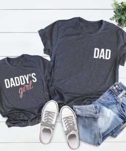 father daughter matching shirts for fathers day dad and baby outfits daddys girl dad shirt unique gifts from daughter augbm