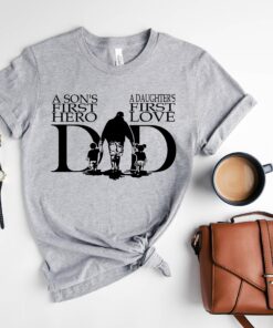 fathers day shirt for dad a sons first hero and daughters first love dad life outfit unique fathers day gift q9i7c