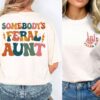 feral aunt shirt for cool aunts funny aunt t shirt unique birthday gift for favorite auntie comfortable cotton tee yj07v