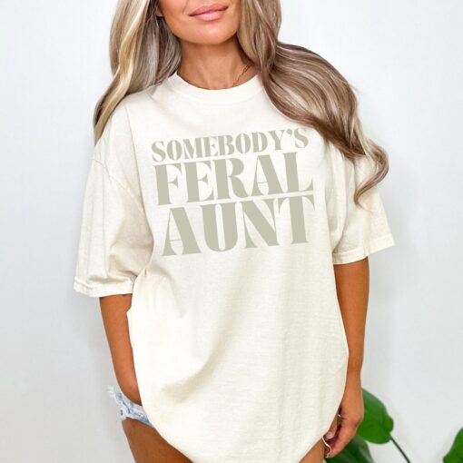 feral aunt shirt for new aunts pregnancy announcement funny auntie t shirt unique gift for favorite aunt blngk scaled
