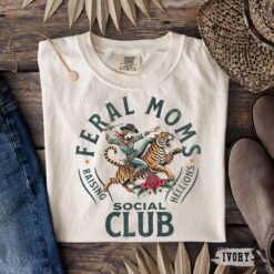 feral mom social club shirt funny mom life t shirt trendy apparel for mothers day unique mom gift jsxtc
