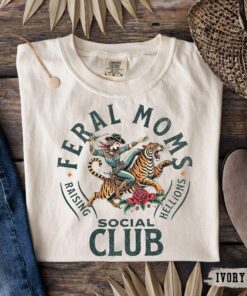 feral mom social club shirt funny mom life t shirt trendy apparel for mothers day unique mom gift jsxtc