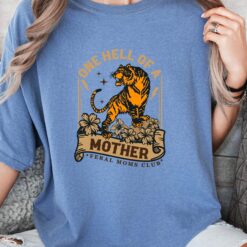 feral moms club shirt one hell of a mother funny mom shirt trendy boho apparel for wild moms unique gift ebzio scaled