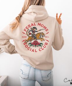 feral moms social club hoodie retro vintage graphic sweatshirt for mom life trendy apparel and unique feral mom gifts sgj9e