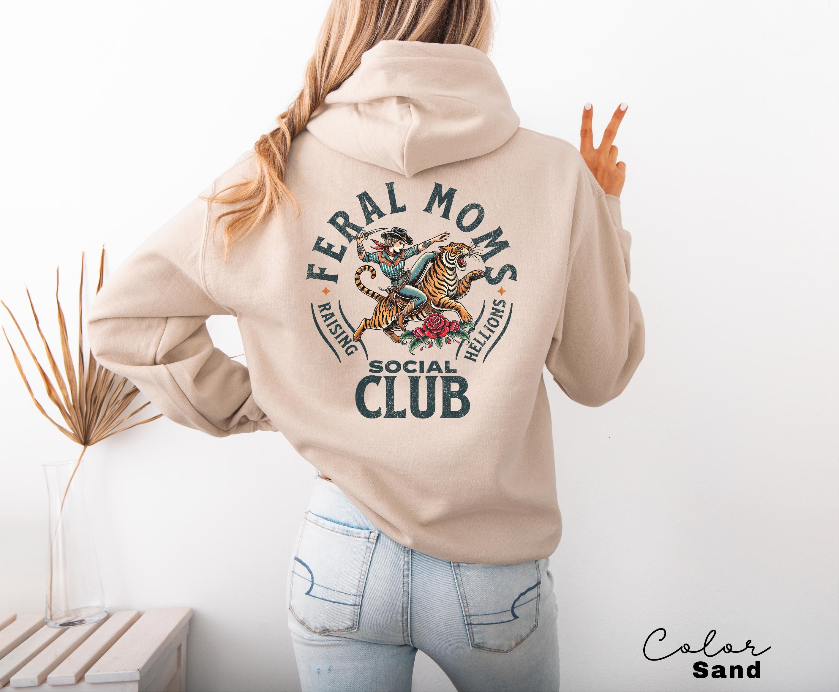 feral moms social club hoodie retro vintage graphic sweatshirt for mom life trendy apparel unique feral mom gift flx3w scaled