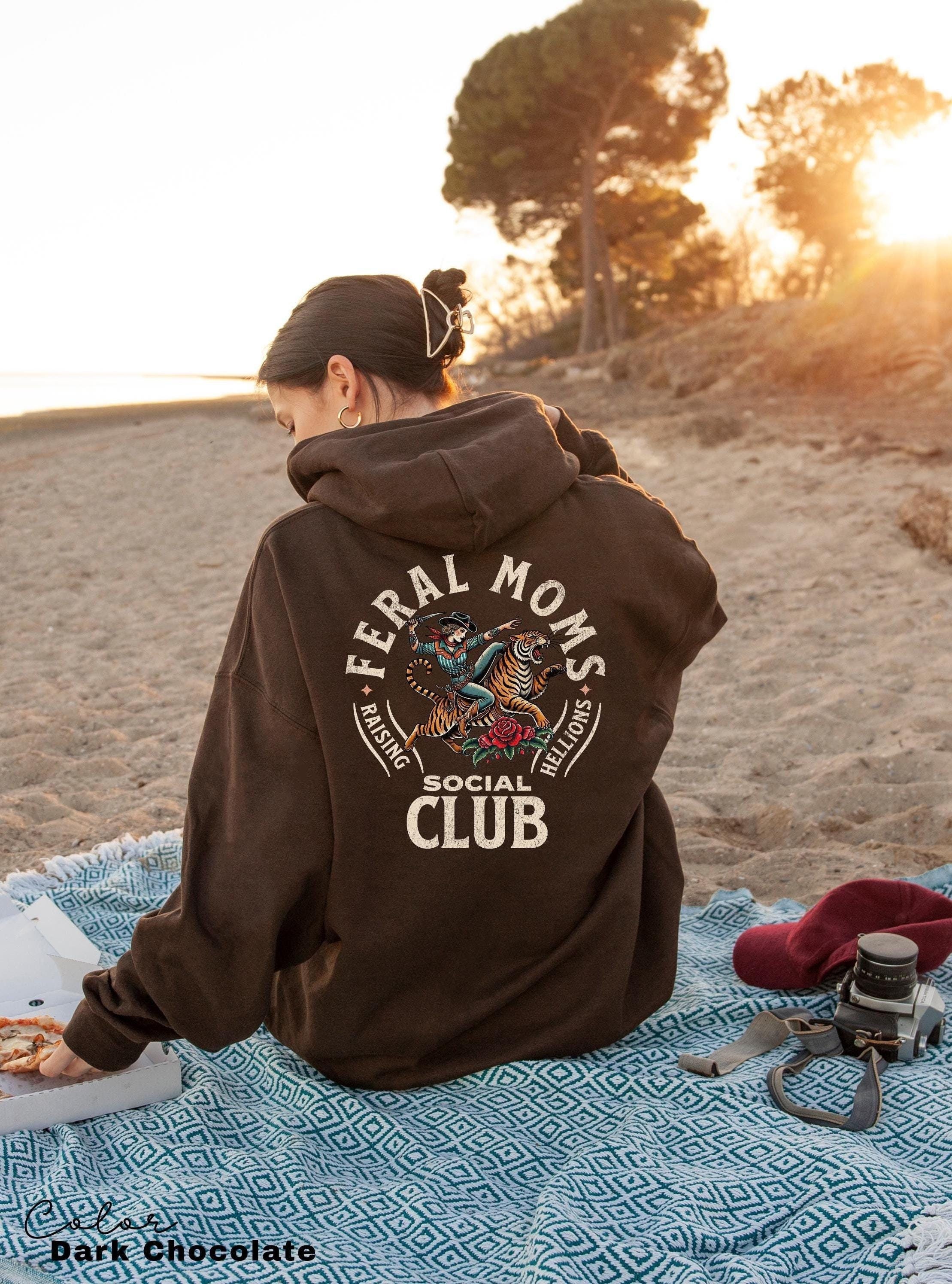 feral moms social club hoodie retro vintage graphic sweatshirt for mom life trendy apparel unique feral mom gift x1idf scaled