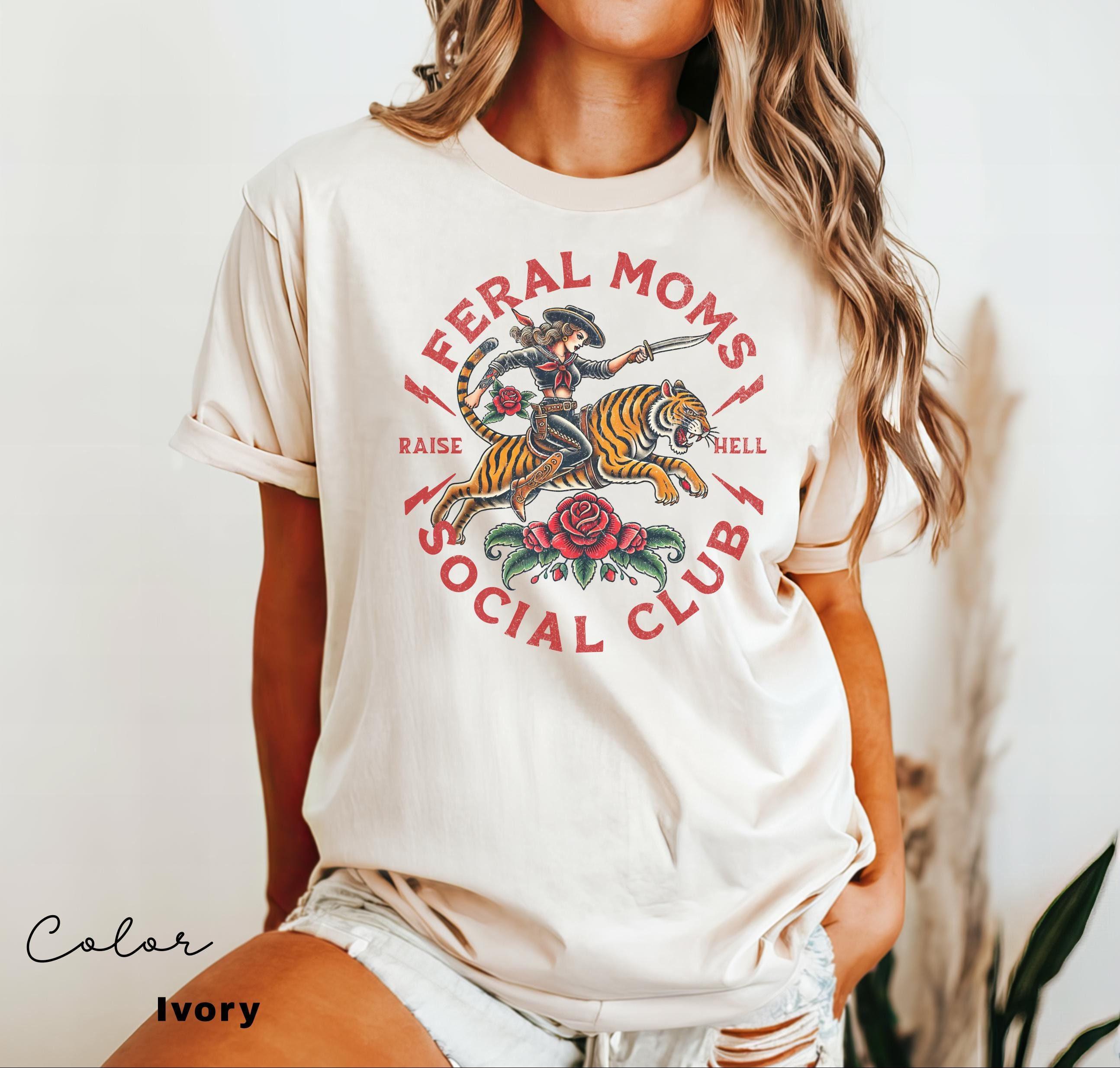 feral moms social club sweatshirt vintage graphic trendy mom life apparel best mom ever gift for feral wives avfrf scaled