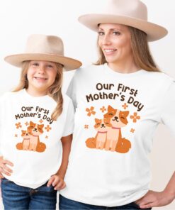 first mothers day matching shirts set personalized name cute mom life shirt unique mothers day gift fox design yfayl