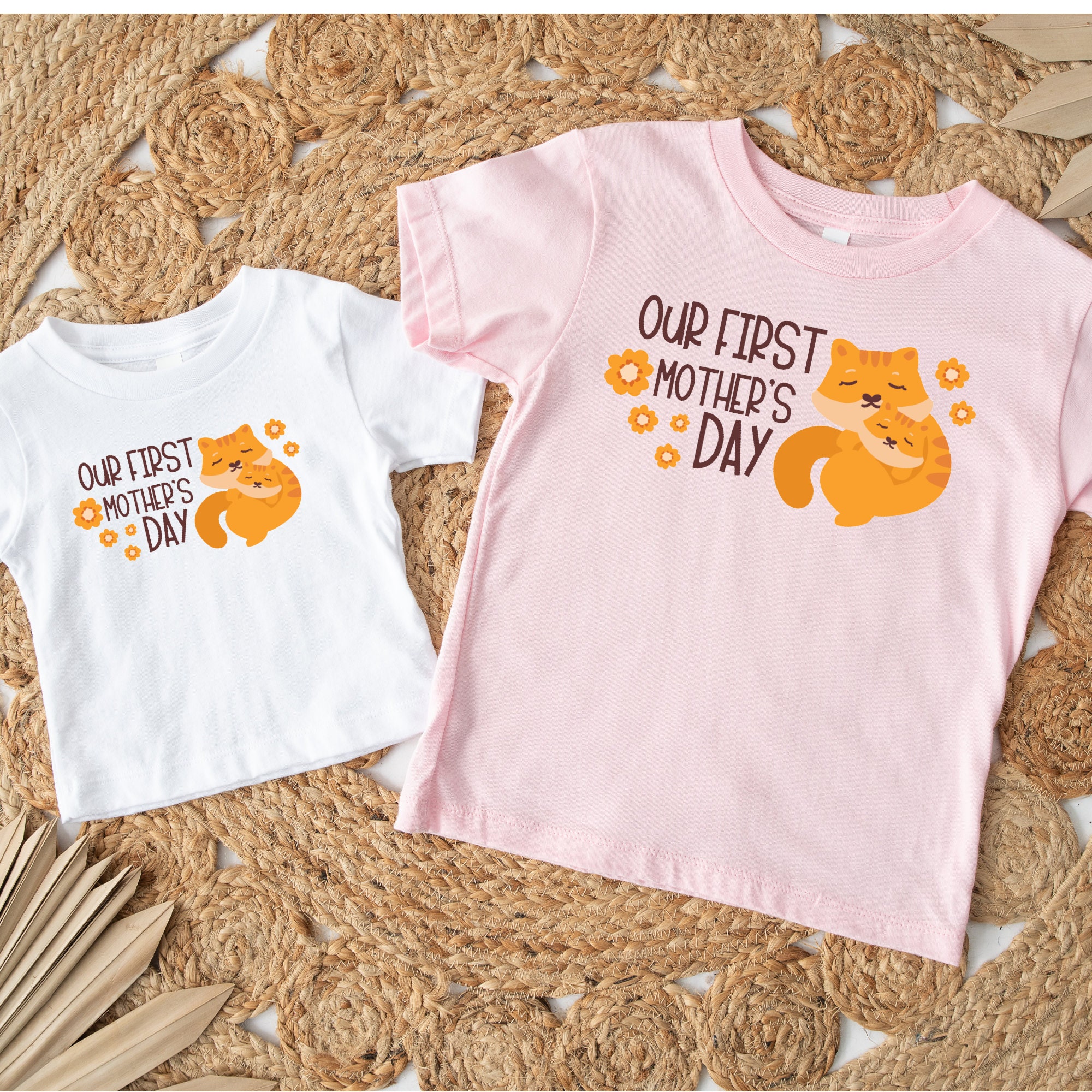 first mothers day shirt matching mom and baby set cat mom life outfit cute mommy and me shirts for mothers day