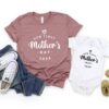 first mothers day t shirt 2024 for mom and baby matching outfits cute mom life shirt personalized mothers day gift rygz3