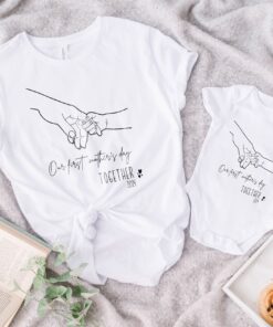 first mothers day together mommy and baby matching shirts cute mom life outfits for new moms mothers day gifts bhahc