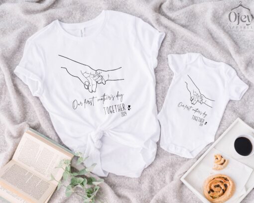 first mothers day together mommy and baby matching shirts cute mom life outfits for new moms mothers day gifts bhahc