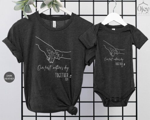 first mothers day together mommy and baby matching shirts cute mom life outfits for new moms mothers day gifts lswhq