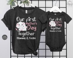 first mothers day together shirt custom mom and baby matching t shirts mama and mini outfits unique first time mom gift 8jyeg