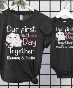 first mothers day together shirt custom mom and baby matching t shirts mama and mini outfits unique first time mom gift 8jyeg