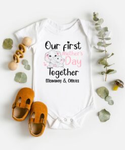 first mothers day together shirt custom mom and baby matching t shirts mama and mini outfits unique first time mom gift pkfmn