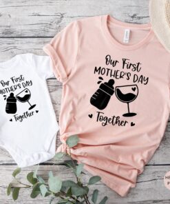 first mothers day together shirt for mom and baby matching outfit mommy and me shirts personalized mothers day gift ubvbq