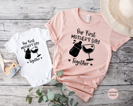 first mothers day together shirt for mom and baby matching outfit mommy and me shirts personalized mothers day gift ubvbq