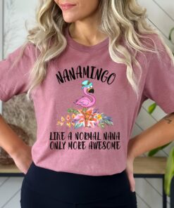 flamingo nana shirt like a normal nana only more awesome tropical cool nana sweatshirt best gift for grandma g5kqy